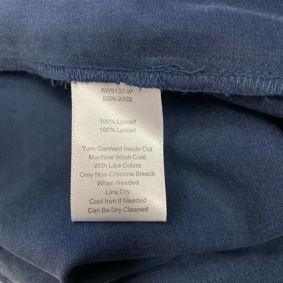 NWOT ATM Anthony Thomas Melillo Sleeveless Lyocell Romper in Midnight Blue, XS - Picture 7 of 10